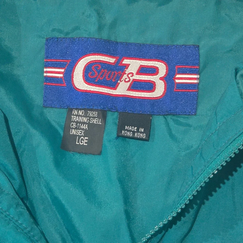 CB Sports Teal Anorak Pullover Training‎ Shell Jacket Unisex LGE